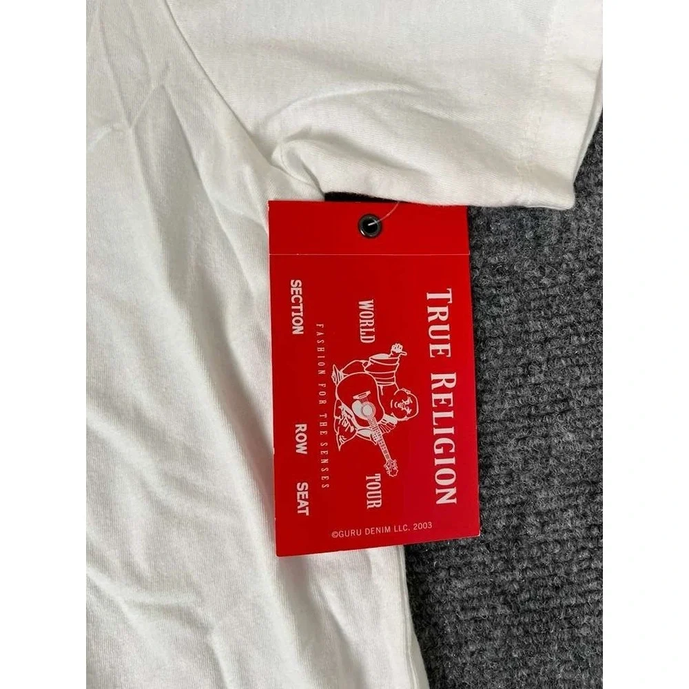 NWT TRUE RELIGION x Short Sleeve New Buddha Crew‎ Neck Tee Mens Size Large